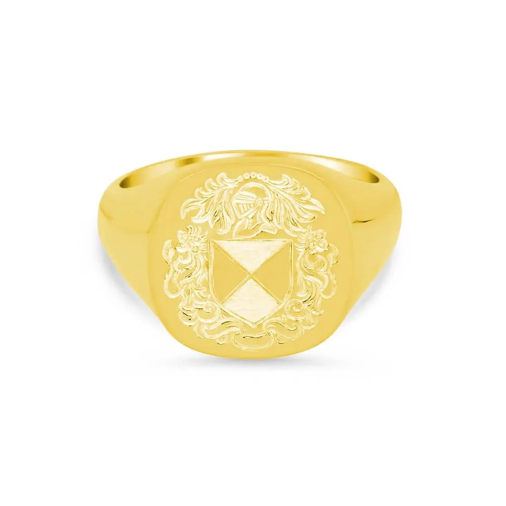 Women's Square Signet Ring - Extra Large