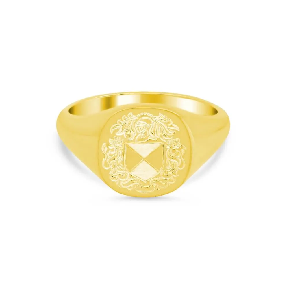 Women's Square Signet Ring - Medium