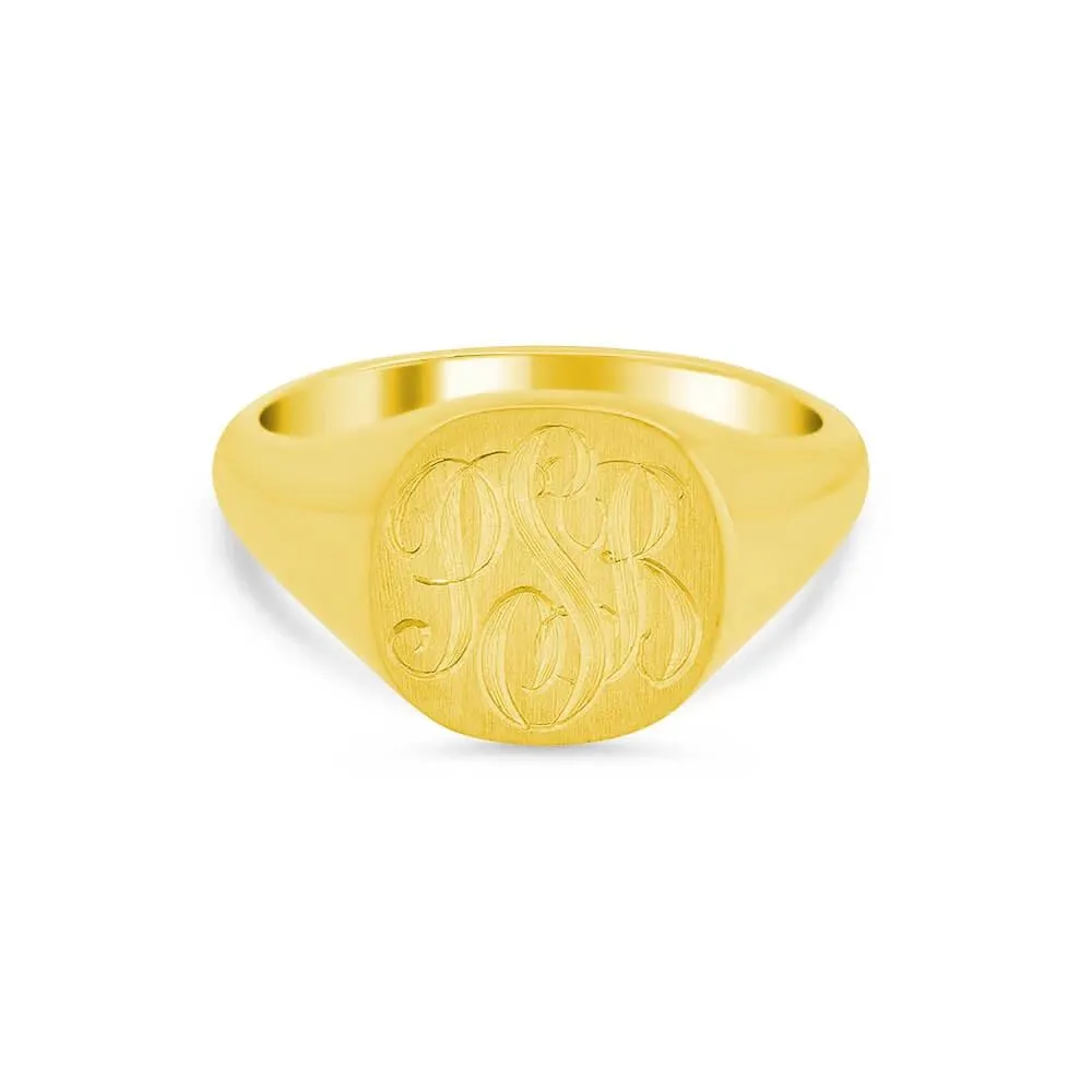 Women's Square Signet Ring - Medium