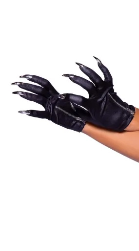 Zip-Up Cat Claw Gloves